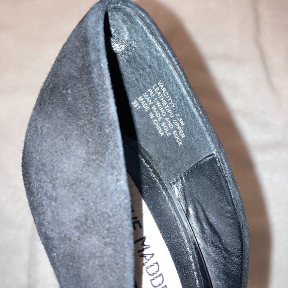 Steve Madden Varcityy Black & White Snakeskin Print Leather Stiletto Pump Heel - Picture 8 of 8